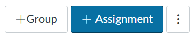 screenshot of add Assignment button